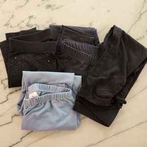 Girls leggings (5 pairs) - Size 6, 6/6X, 7
